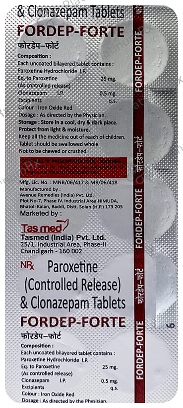 Fordep Forte 25/0.5mg Tablet 10s