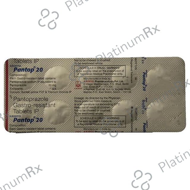 Pantop 20mg Tablet 10s