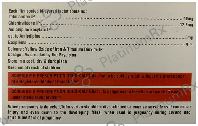 Telmonix Trio 5/12.5/40mg Tablet 10s