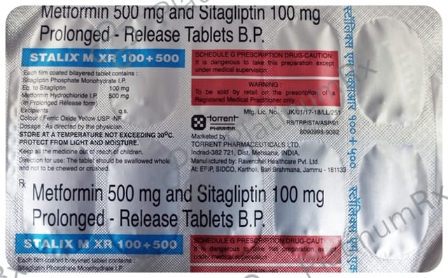Stalix M XR 100/500mg Tablet PR 10s