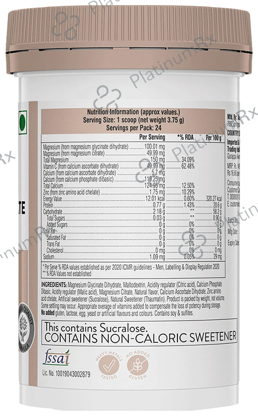 Swisse Ultiboost High Strength Magnesium Glycinate & Citrate Oral Powder Orange