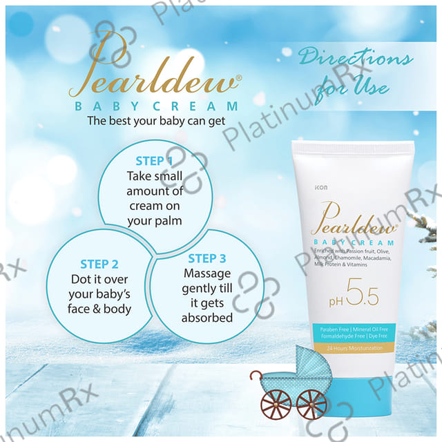Pearldew Baby Cream (50gm Each) 2 Tubes