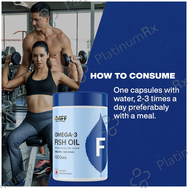 MyFitFuel Fish Oil Omega 3 1000mg Soft Gelatin Capsule
