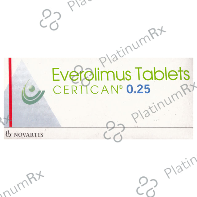 Certican 0.25mg Tablet 10s