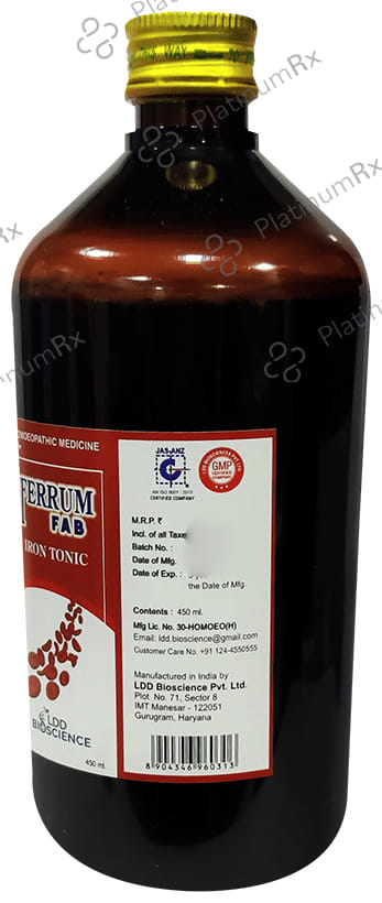 LDD Bioscience Ferrum Fab Iron Tonic 450 ml