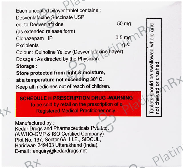 Faxlavin Plus 0.5/50mg Tablet ER 10s