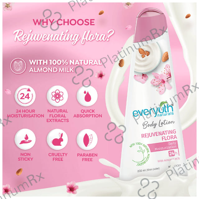 Everyuth Naturals Body Lotion Rejuvenating Flora 500 ml