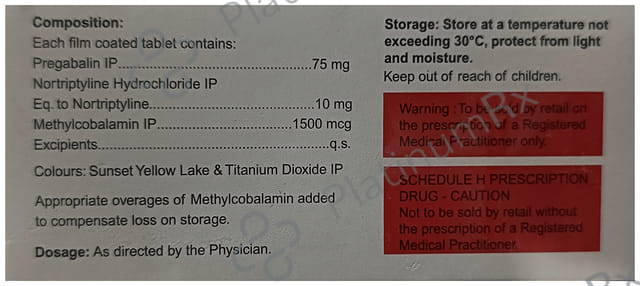 Nervmax MNT 10/75mg/1500mcg Tablet 10s