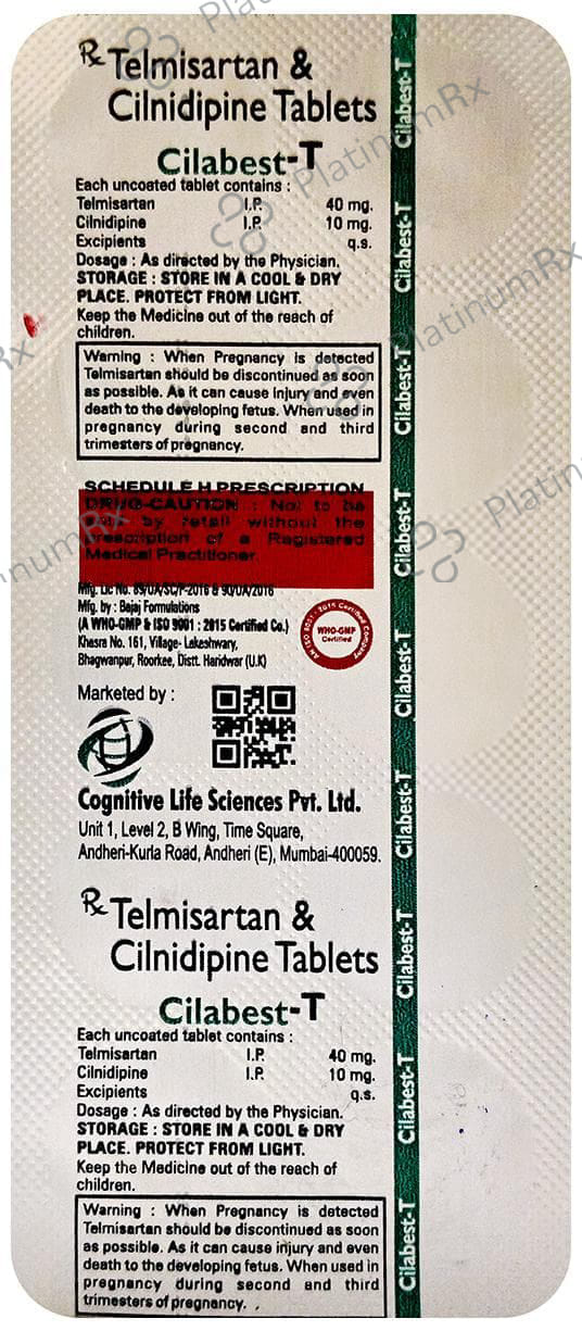 Cilabest T 10/40mg Tablet 10s