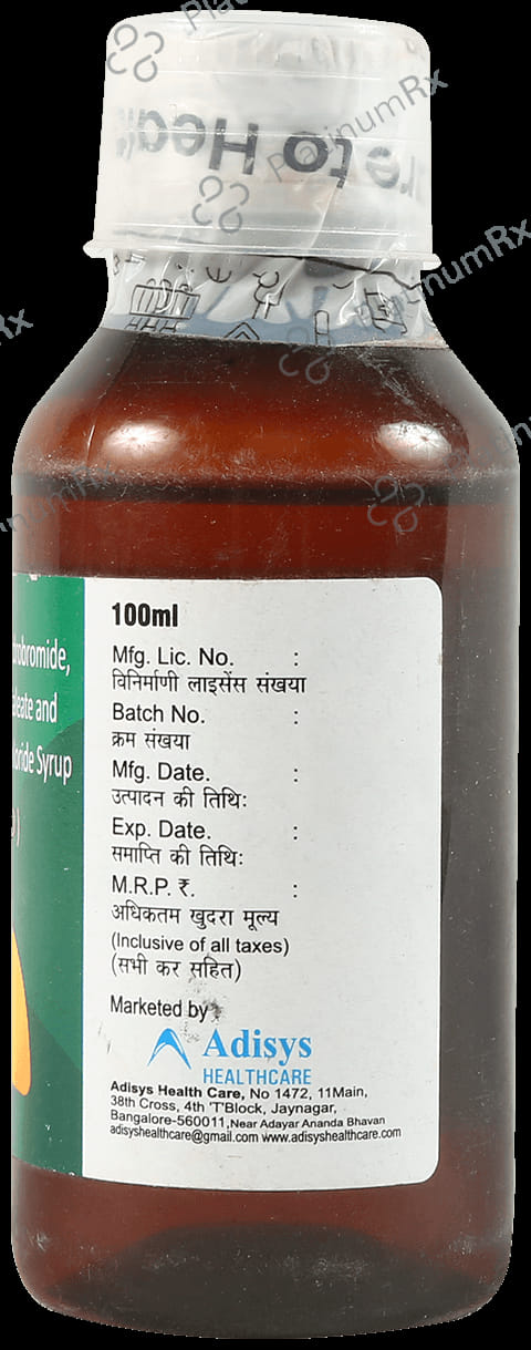 Syskof D 2/10/5mg Syrup 100ml