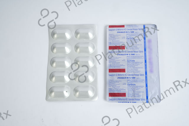 Zaxaglit M 5/500mg Tablet ER 10s