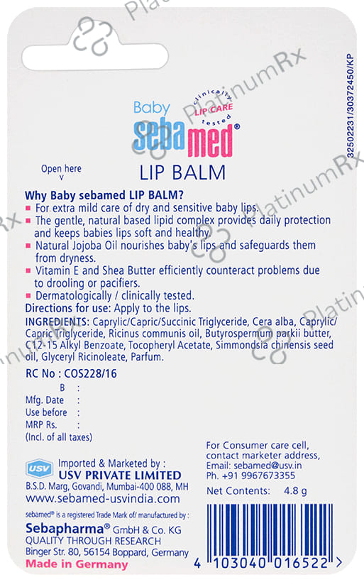 Sebamed Baby Lip Balm 4gm