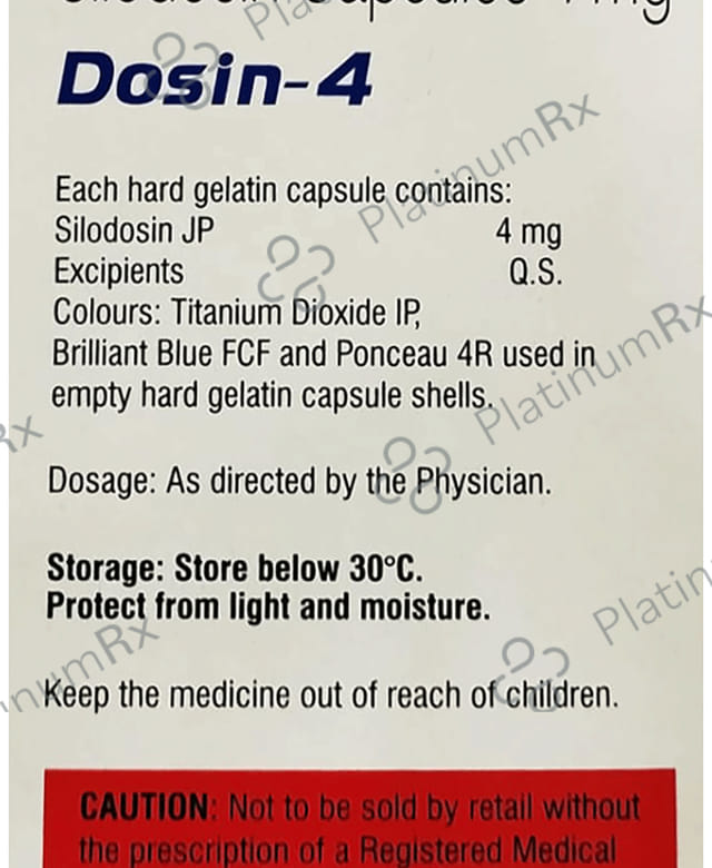 Dosin 4mg Capsule 15s