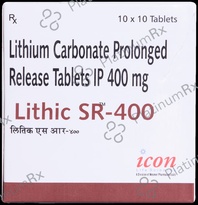 Lithic 400mg Tablet SR