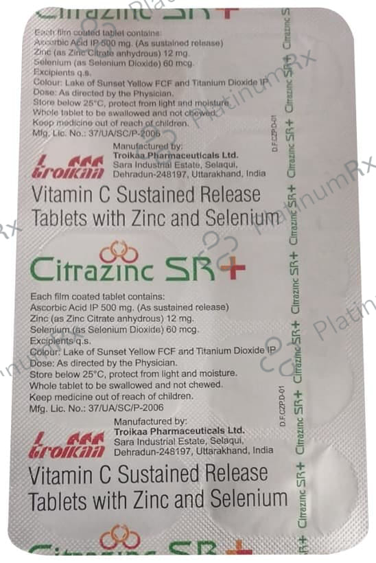 Citrazinc SR + Tablet 10s