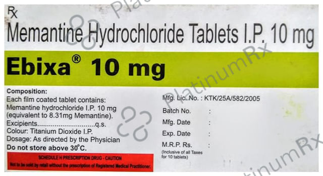 Ebixa 10mg Tablet 10 Tablet
