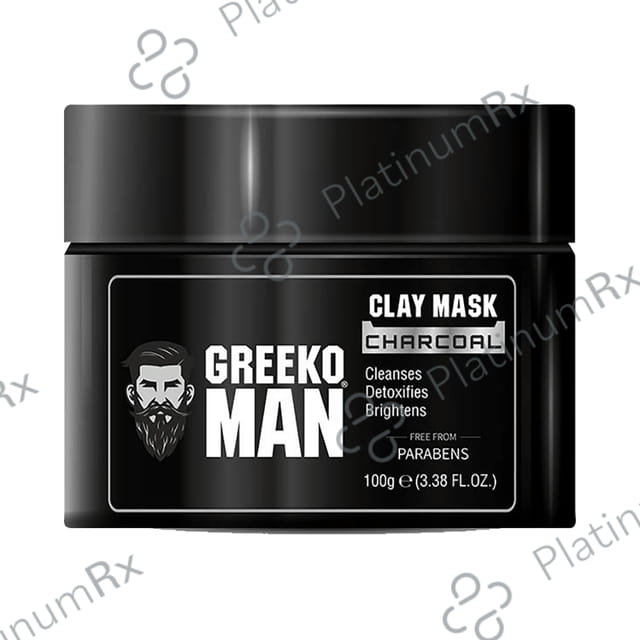 Greeko Man Charcoal Clay Mask 100gm