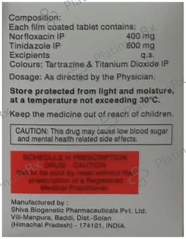 N Cin TZ 400mg/600mg Tablet