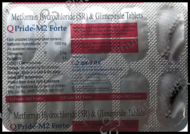 QPride M2/1000mg Forte Tablet SR 10s