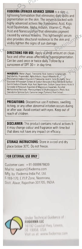 Fixderma Epifager Advance Serum