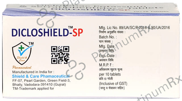 Dicloshield SP 50/10mg Tablet 10s