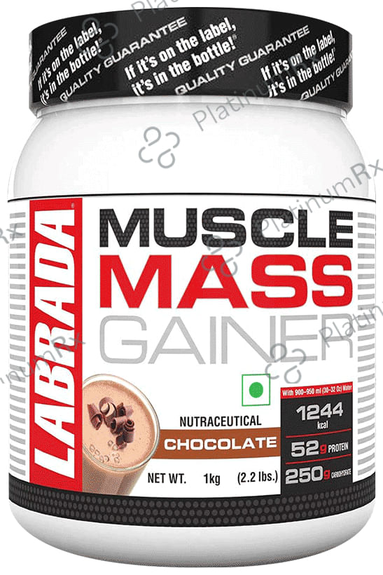 Labrada Muscle Mass Gainer Chocolate Powder 1 kg