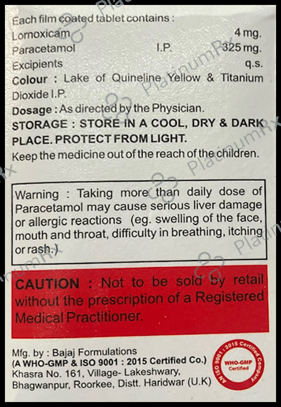 Enex LC 4mg/325mg Tablet