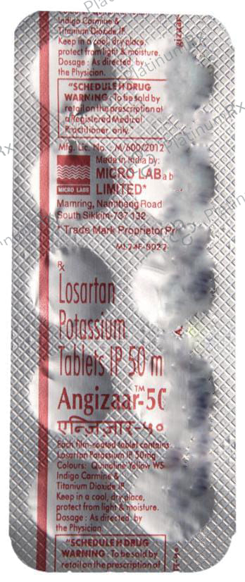 Angizaar 50mg Tablet 10s
