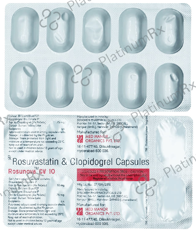 Rosunova CV 10mg/75mg Tablet