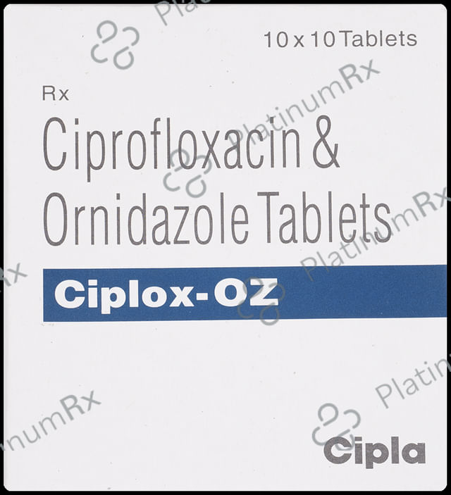 Ciplox OZ 500/500mg Tablet 10s