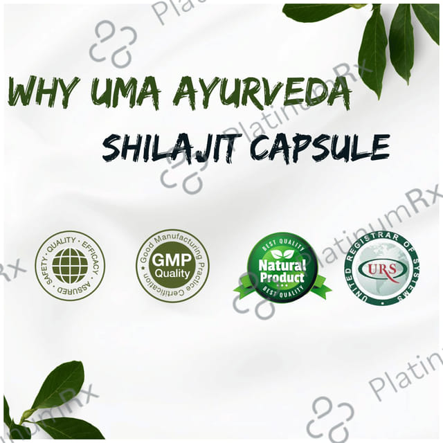 Uma Ayurveda Shilajit Veg Capsule