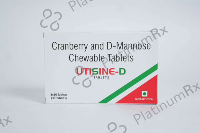 Utisine D 300/600mg Chewable Tablet 10s