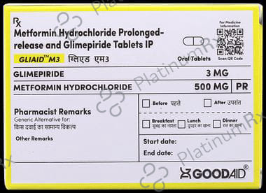 Gliaid M3/500mg Tablet PR 10s
