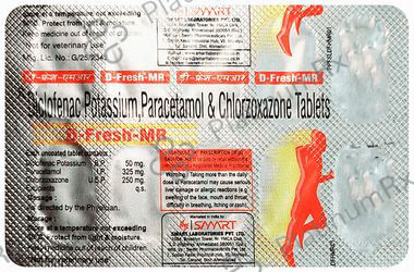 D Fresh MR 250/50/325mg Tablet 10s
