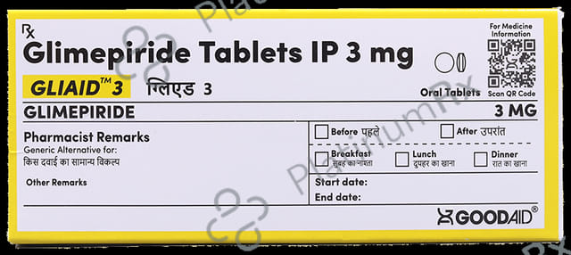 Gliaid 3mg Tablet 10s