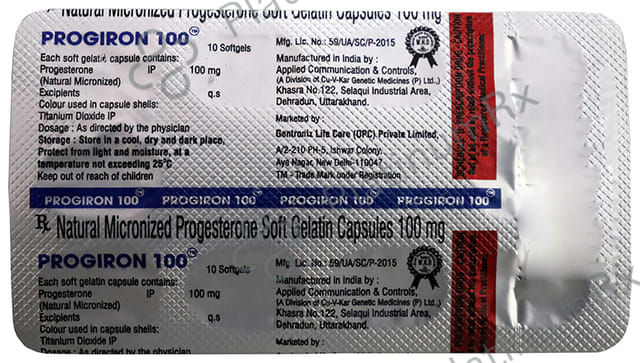 Progiron 100mg Soft Gelatin Capsule 10s
