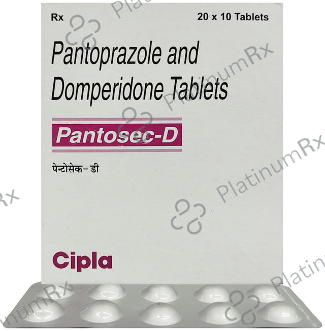 Pantosec D 10/40mg Tablet 10s