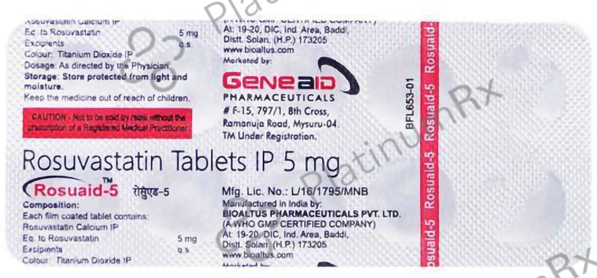 Rosuaid 5mg Tablet 10s