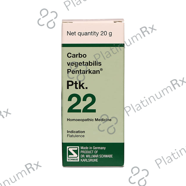 Dr Willmar Schwabe Germany Carbo Vegetabilis Pentarkan Ptk. 22 Tablet