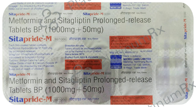 Sitapride M 50/1000mg Tablet PR 10s