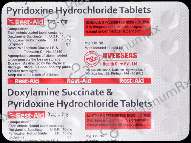Rest Aid 10/10mg Tablet 30s