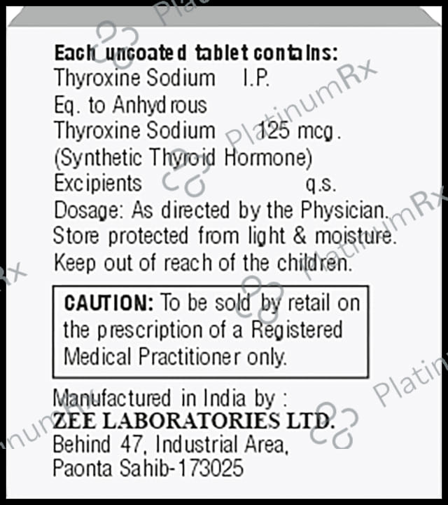 Thyronex 125 Tablet
