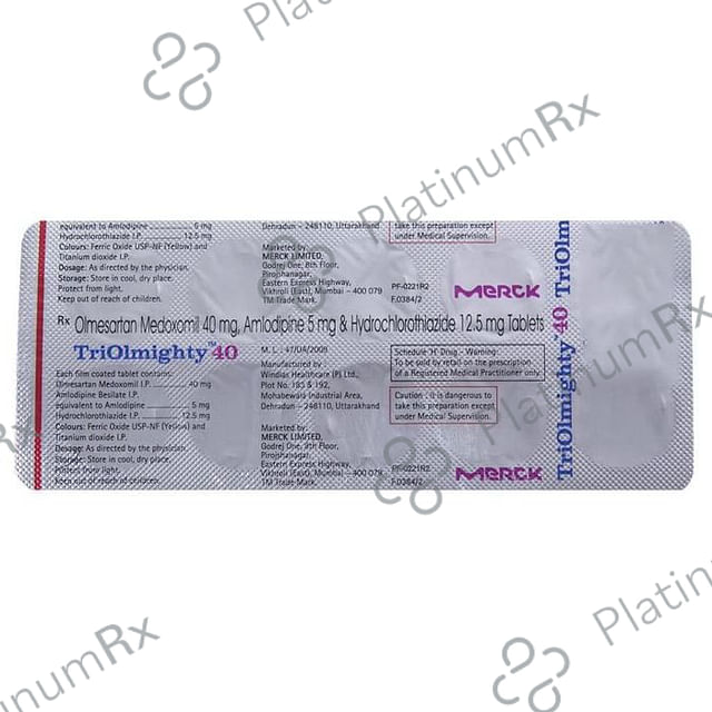 Triolmighty 40mg Tablet 10s