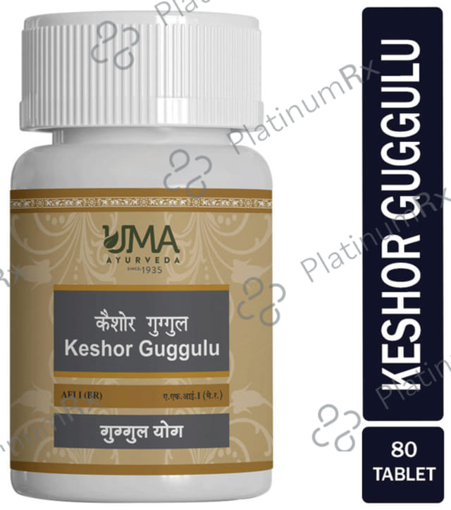 Uma Ayurveda Keshor Guggul Tablet 80 tablets