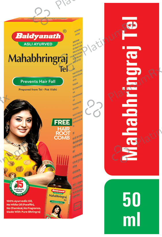 Baidyanath (Nagpur) Mahabhringraj Tel Ayurvedic Hair Oil 50 ml