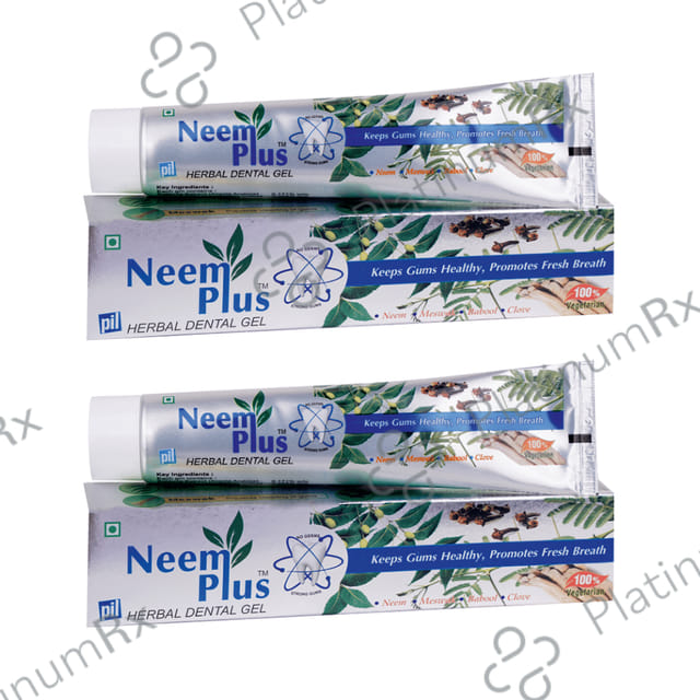 PIL Neem Plus Herbal Dental Gel (100gm Each) 2 Tubes