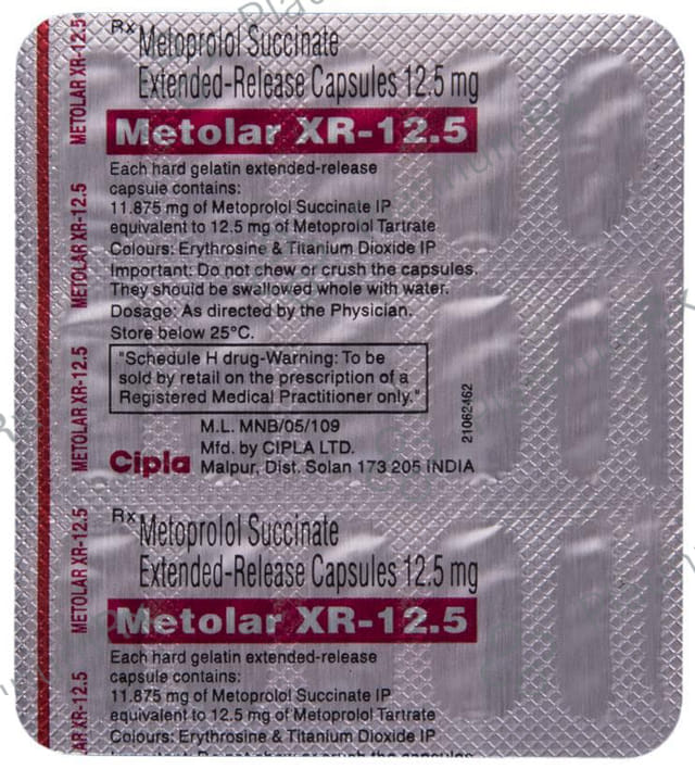 Metolar XR 11.8mg Capsule ER 15s