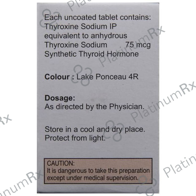Thyrox 75 Tablet 100 Tablet