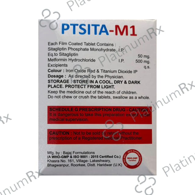 Ptsita M1 500/50mg Tablet 15s