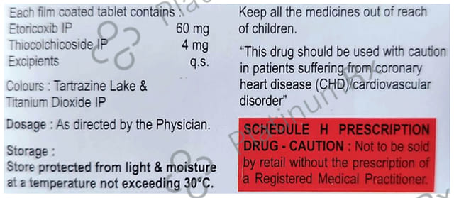 Braneto MR 60/4mg Tablet 10s